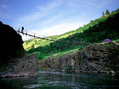 Rope Bridge Near Hood River, Oregon